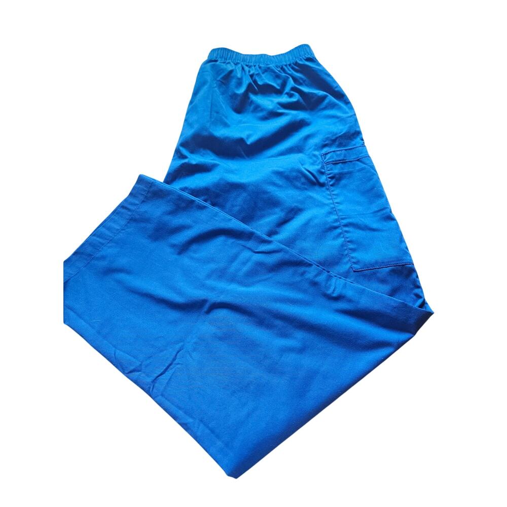Wonder Work Womens Scrub Pants Electric Blue Size XL